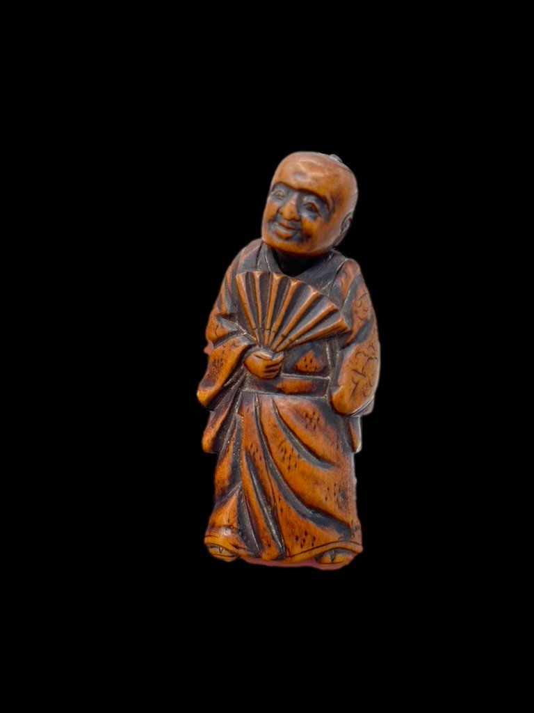 Netsuke Signed Gyokurintei 玉林亭-photo-4