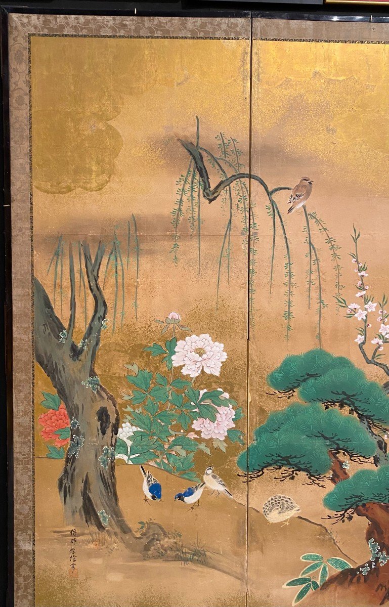 Japanese Screen - Period Edo-photo-2