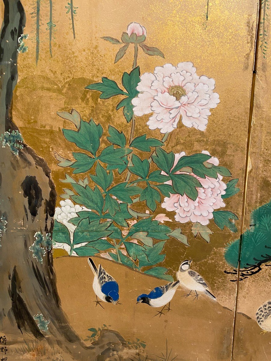 Japanese Screen - Period Edo-photo-3