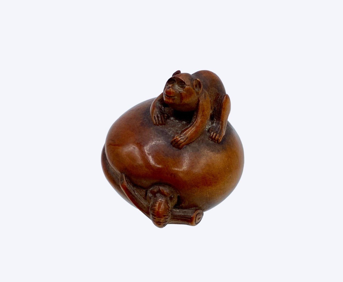 Netsuke Bois - époque Meiji