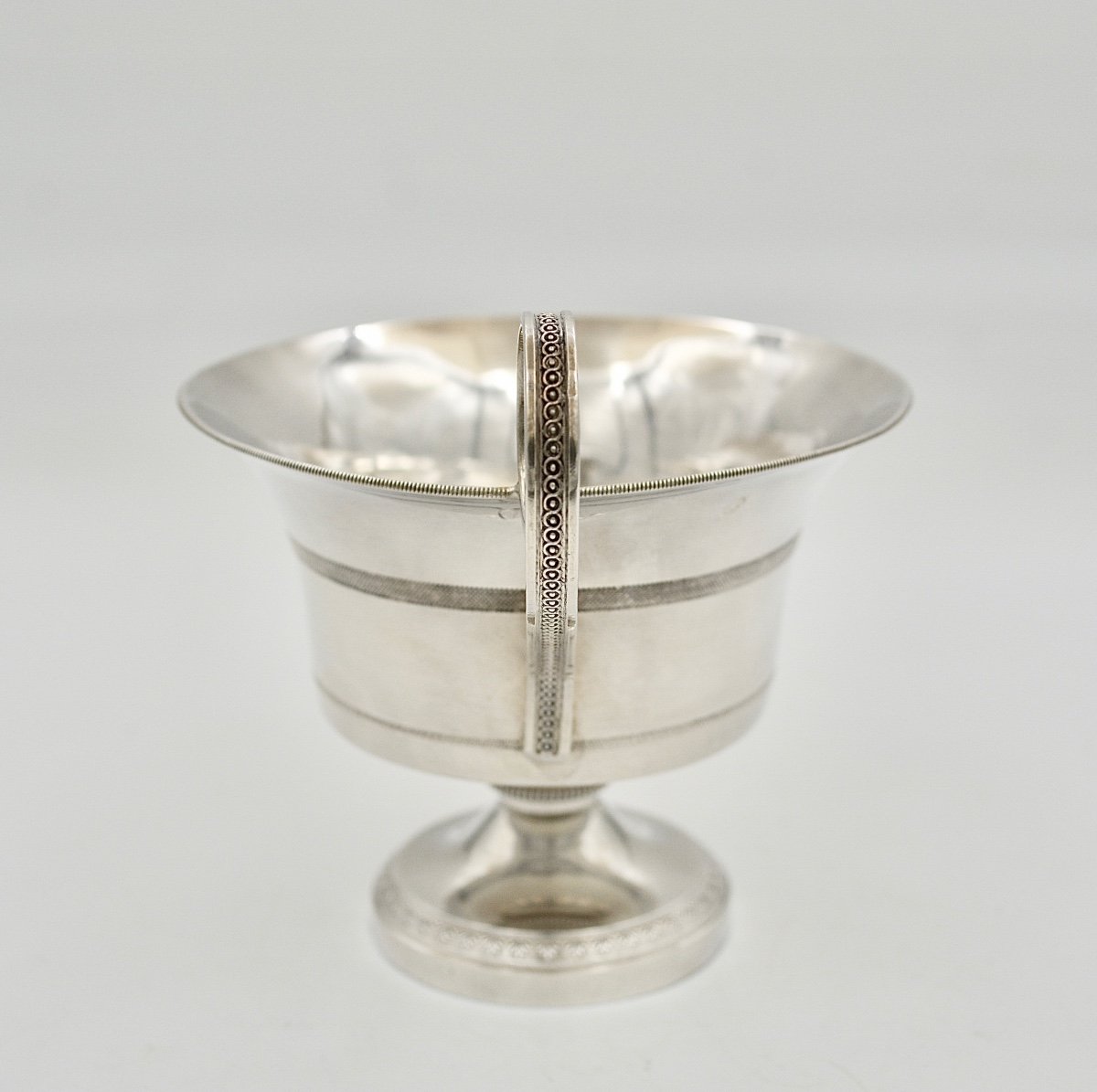 Tasse et sa sous- tasse en Argent , France  vers 1803-photo-2