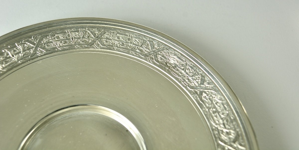 Cup And Its Silver Saucer France Circa 1905-photo-8