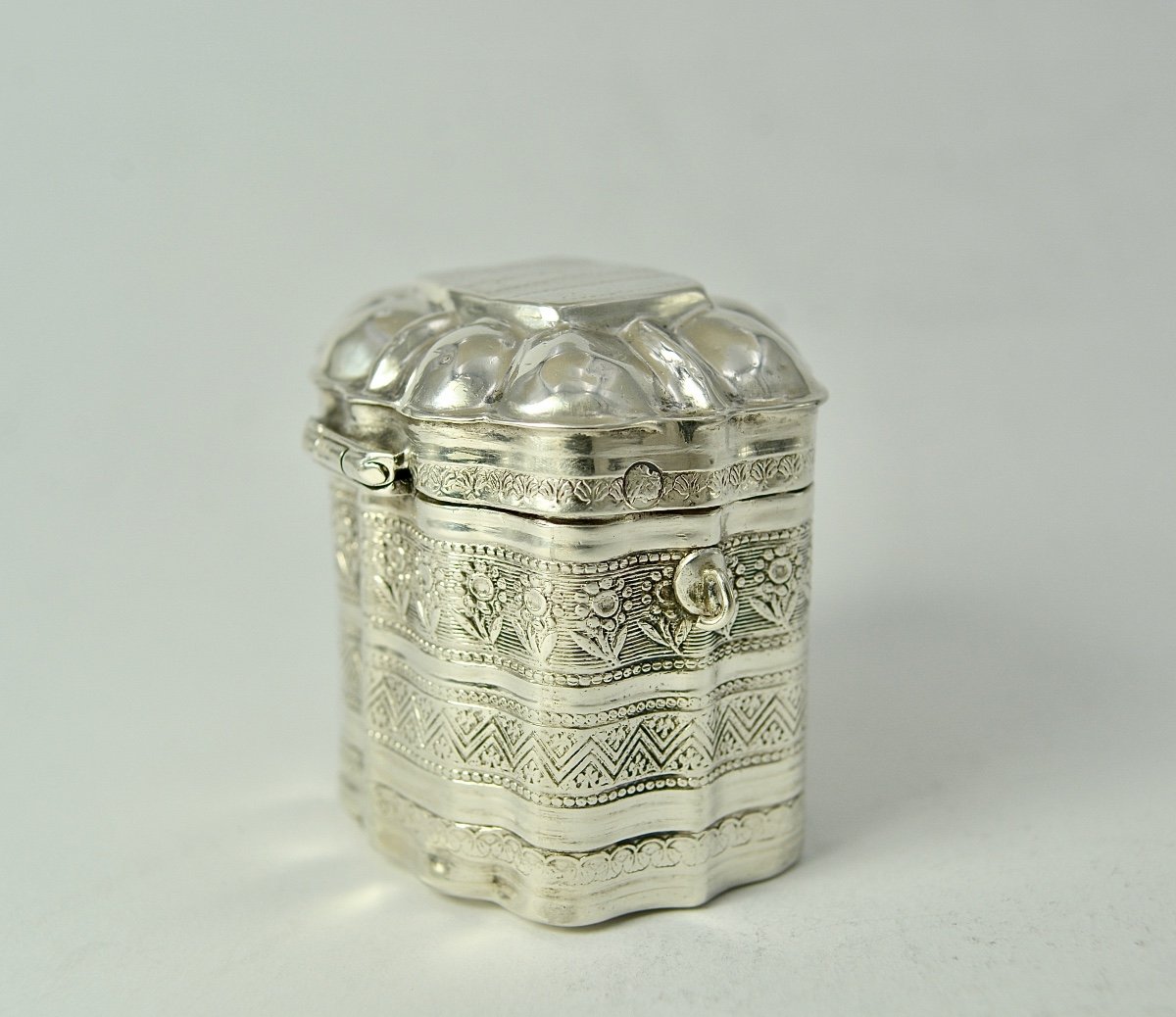 Silver Box / Lodereindoosje, Vinaigrette, Holland 1924-photo-2