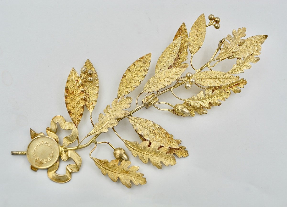 Golden Silver Decorations / Three Pieces / France Circa 1900-photo-2