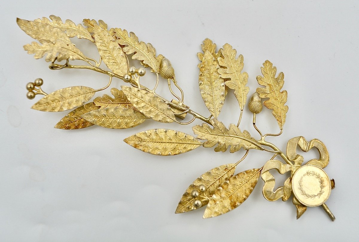 Golden Silver Decorations / Three Pieces / France Circa 1900-photo-3