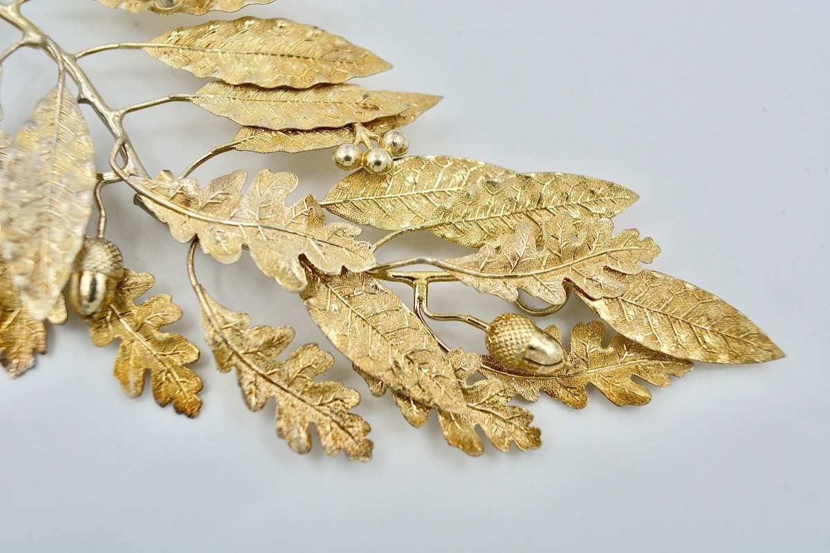 Golden Silver Decorations / Three Pieces / France Circa 1900-photo-6