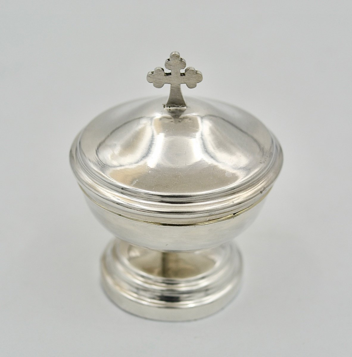 Ciborium Viaticum Silver France Late 19th Century-photo-2