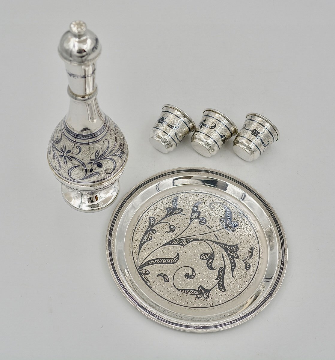 Russia 20th Century, Nielle Silver Vodka Service-photo-3