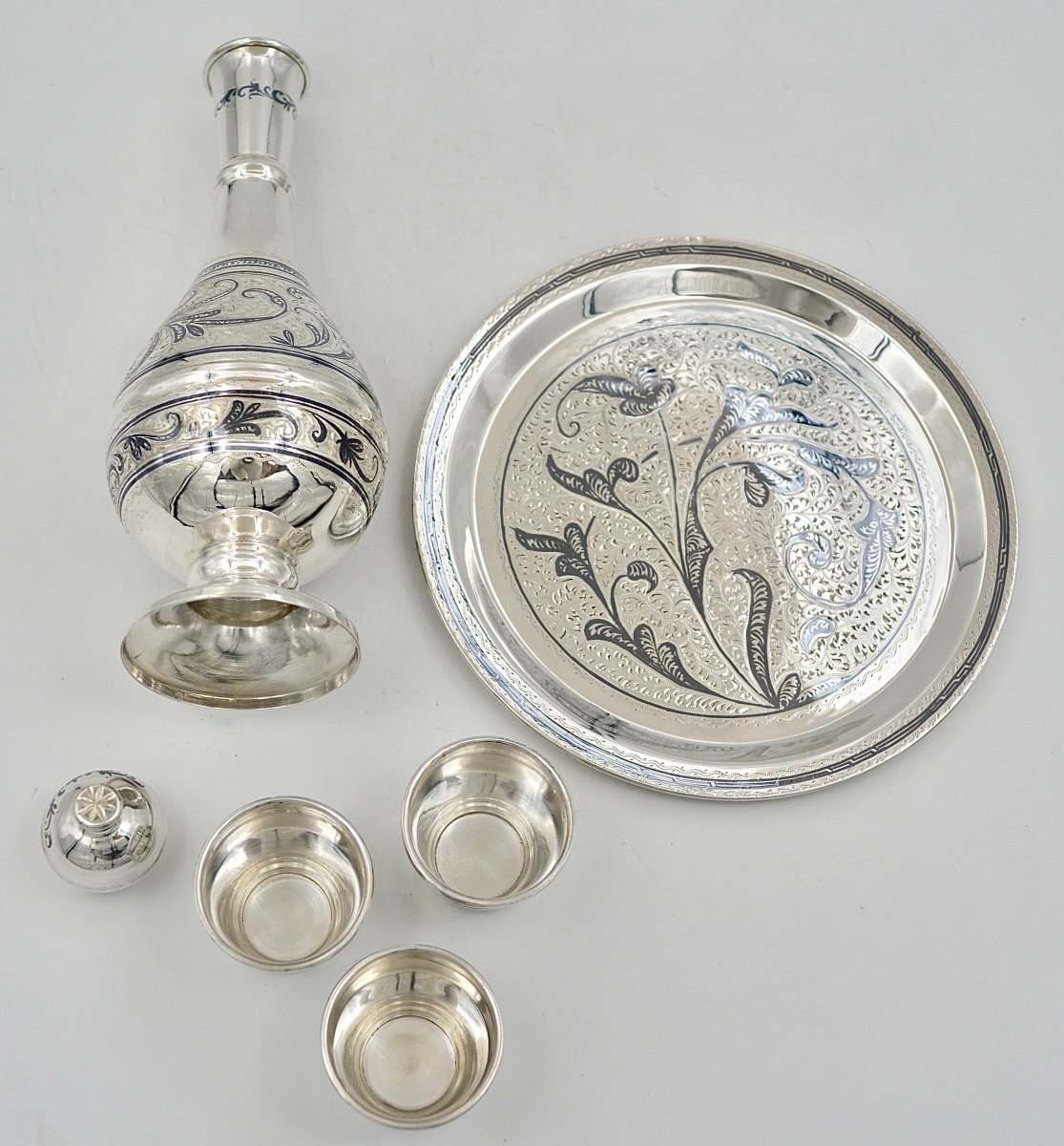 Russia 20th Century, Nielle Silver Vodka Service-photo-5