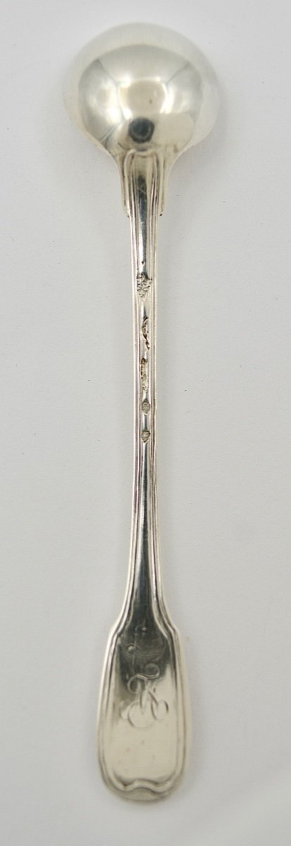 Silver Mustard Spoon / Ladle France 18th Century Circa 1783-photo-2