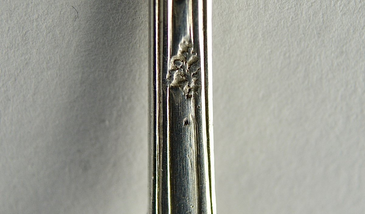 Silver Mustard Spoon / Ladle France 18th Century Circa 1783-photo-6