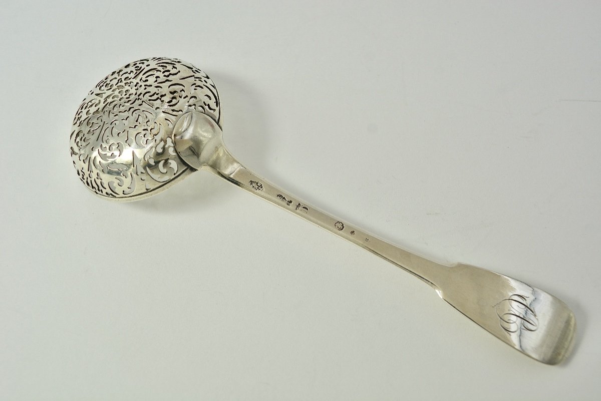 Silver Sprinkling Spoon France 18th Century Circa 1768-photo-4