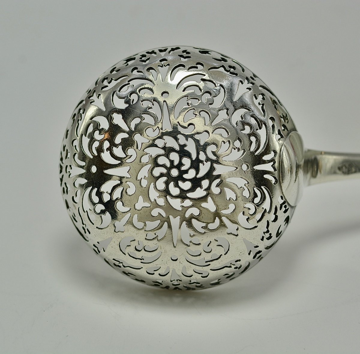 Silver Sprinkling Spoon France 18th Century Circa 1768-photo-2