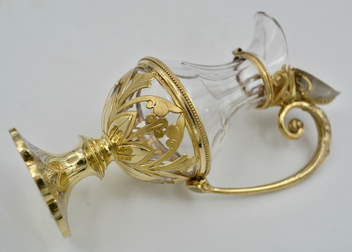 Liturgical Cruets In Silver And Crystal France 19th Century, By Armand Calliat Orfevre -photo-2