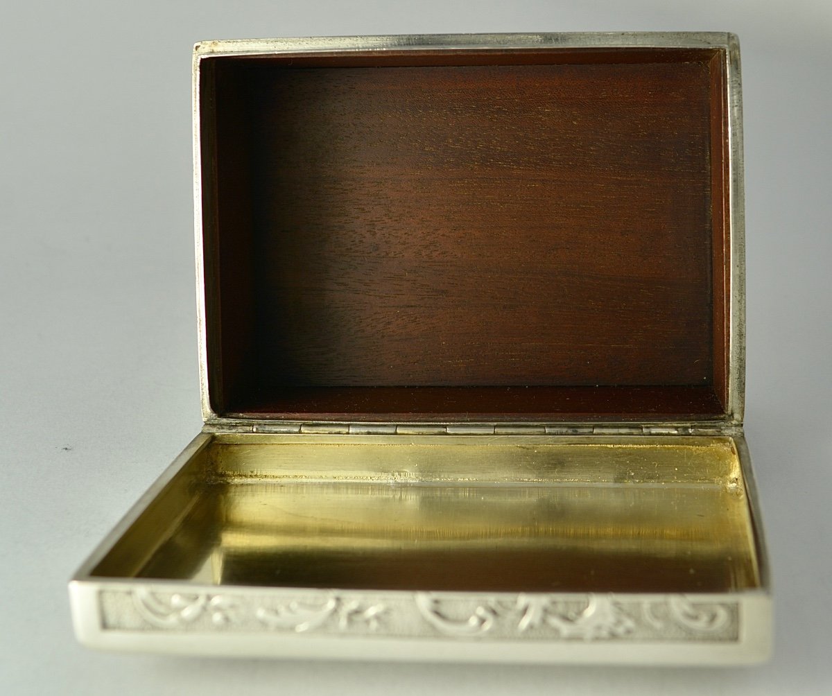 Silver Cigarillo Box France Circa 1914-photo-4