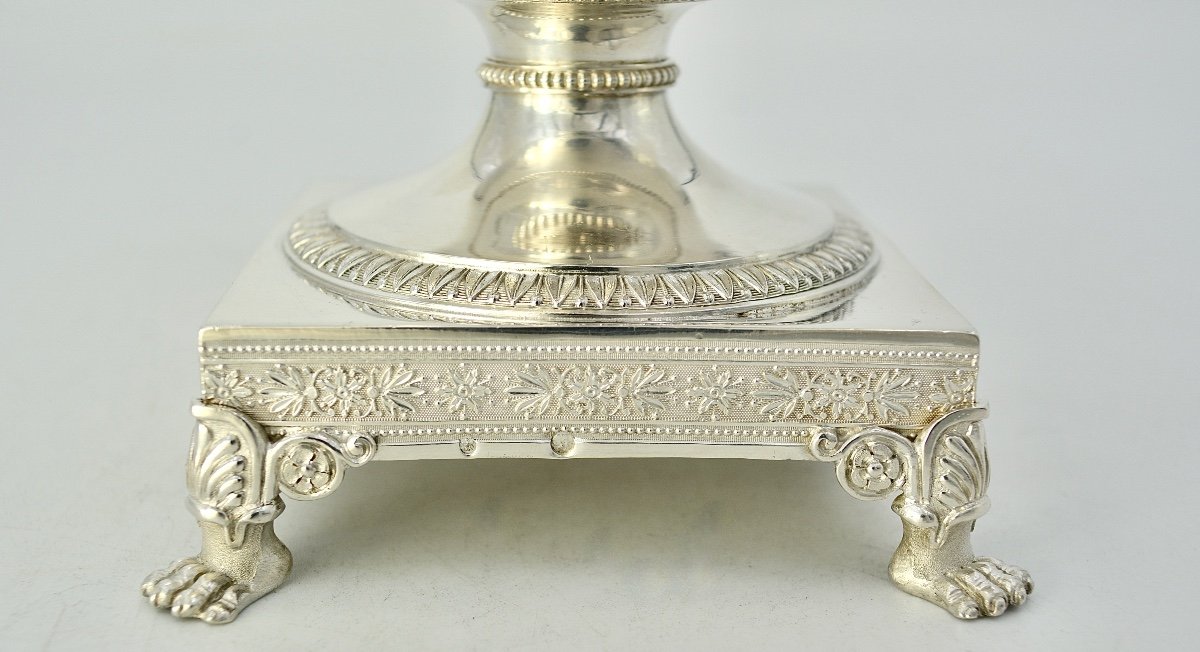 Jam Maker In Crystal And Silver, France Circa 1819 -photo-1