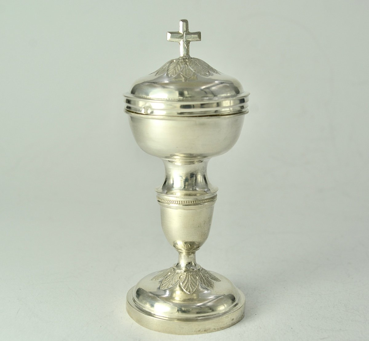 Ciborium Of The Sick Silver France Dijon 1819-1838-photo-3