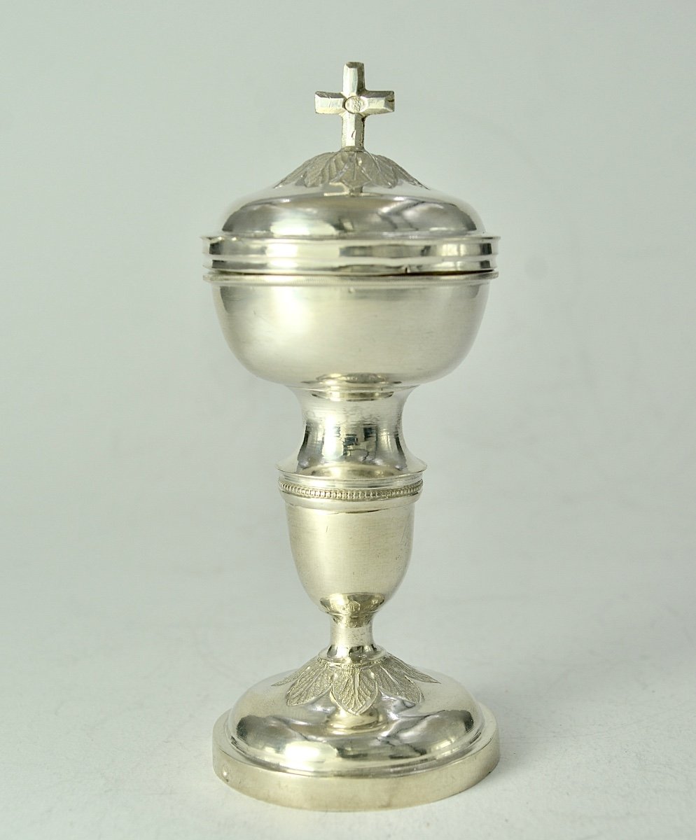 Ciborium Of The Sick Silver France Dijon 1819-1838