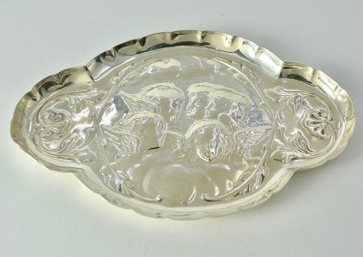 Plateau / Baguier En Argent Anglais, Vers 1903