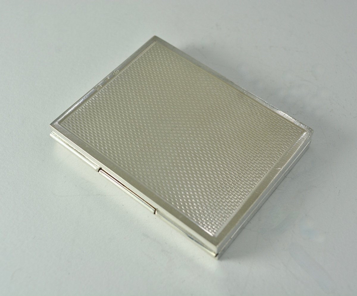 Pocket Photo Holder In Silver, European Work From The 20th Century -photo-2