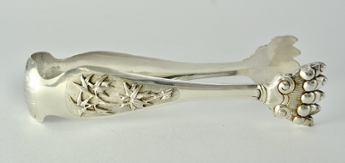 Silver Sugar Tongs China / Extreme Oriente 20th Century -photo-2