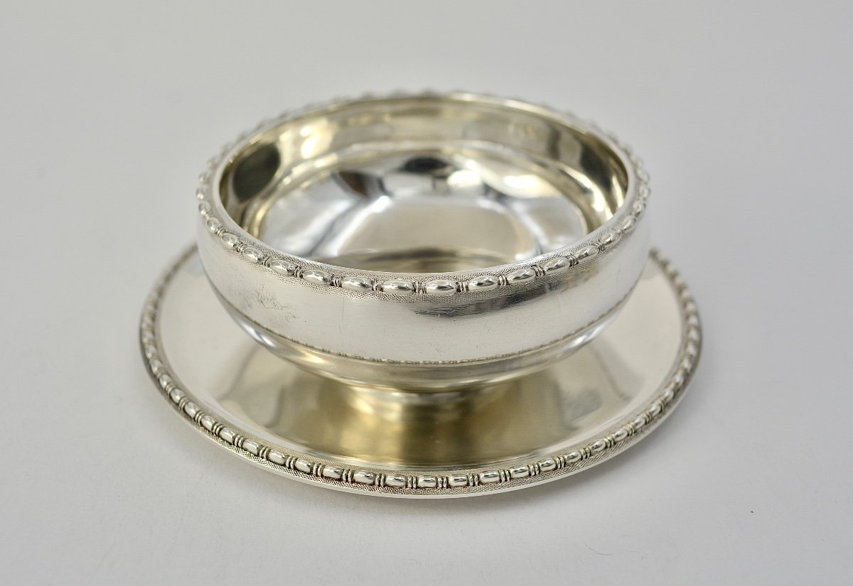 Art Deco. Servant / Ice Cream Cup In Silver France Circa 1920-photo-2