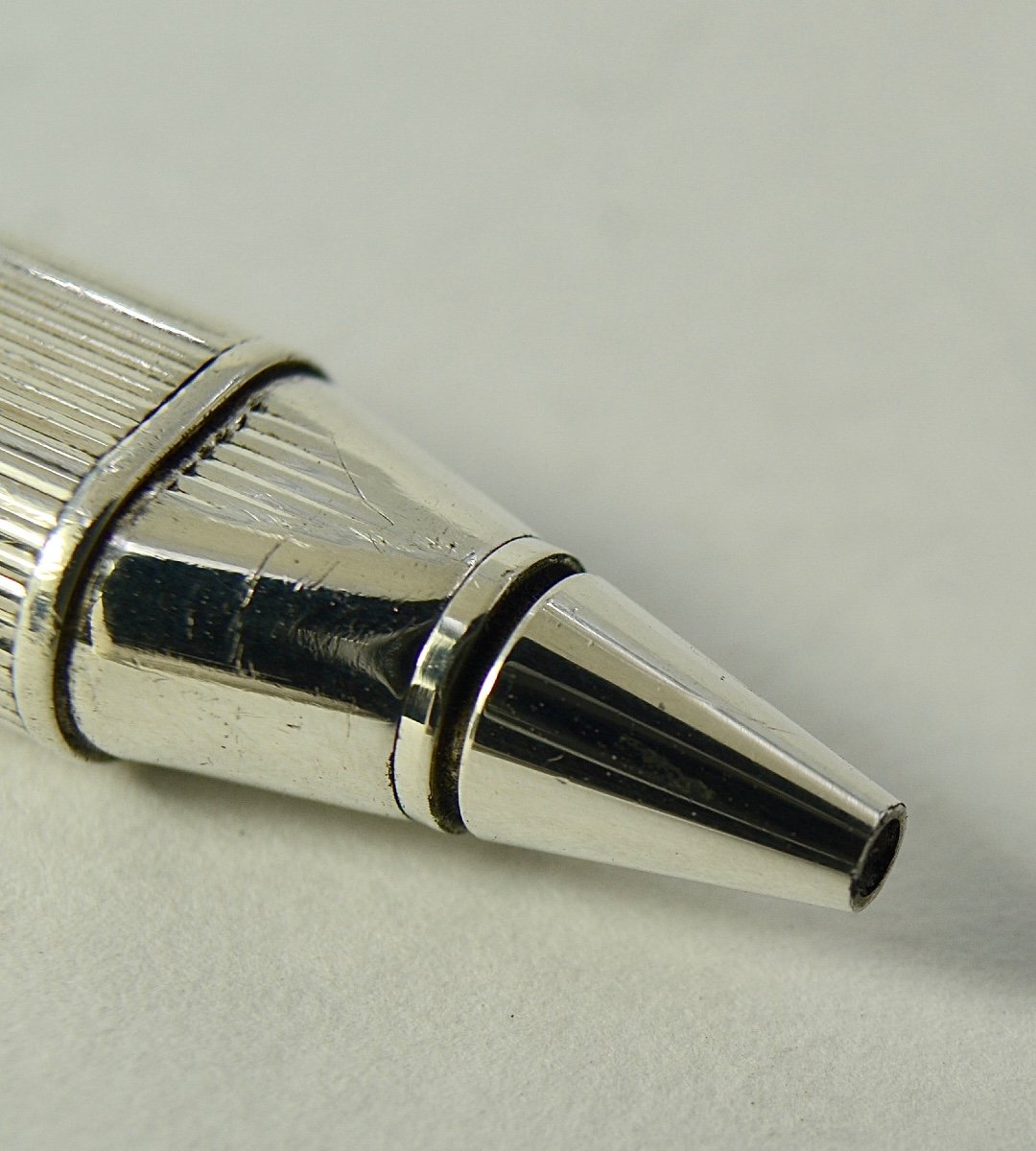 Cartier. Silver Ballpoint Pen. France 20th Century -photo-4