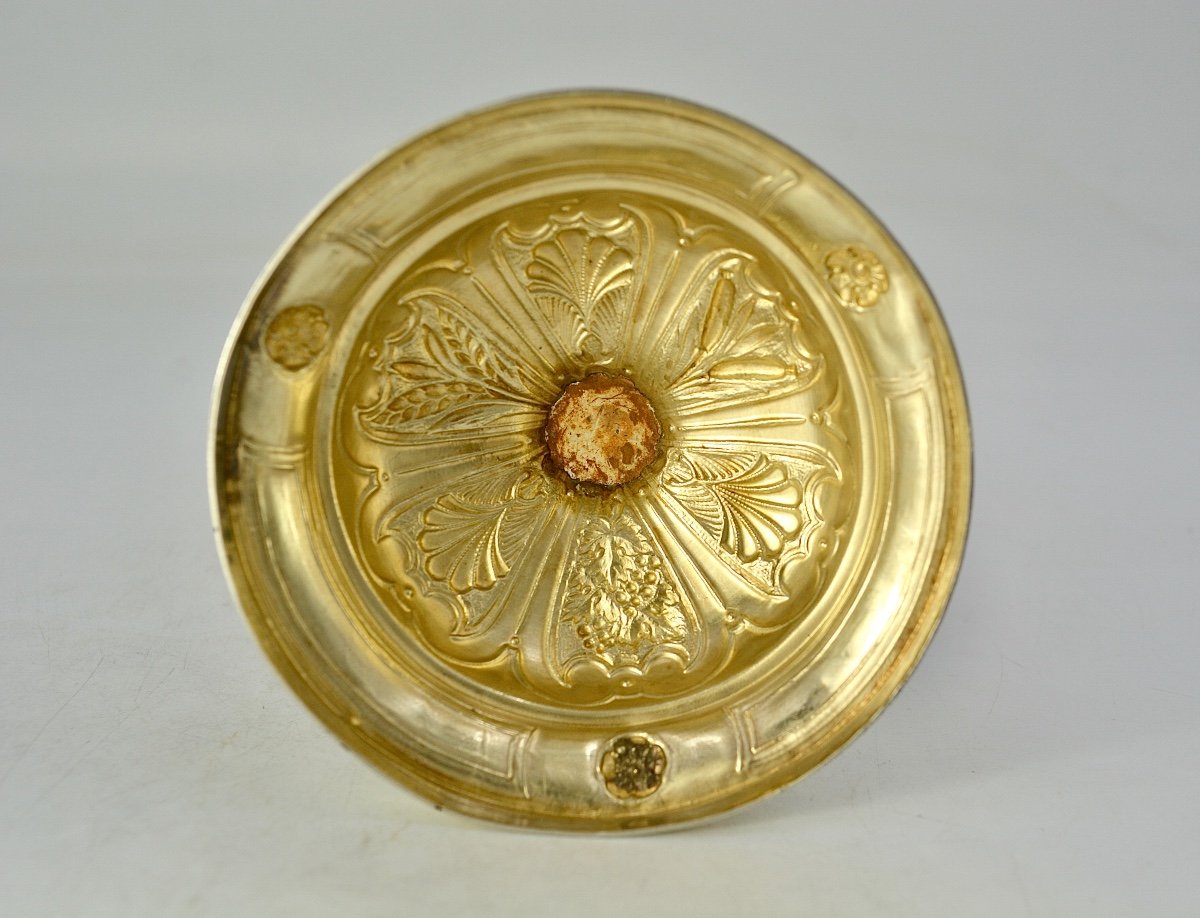 Silver Gilt Ciborium, France Circa 1940, By Favier Frères Orfèvres -photo-1