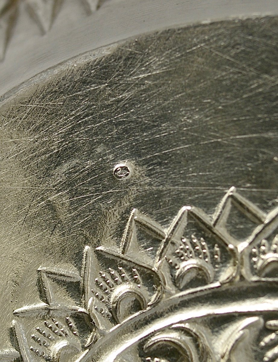 Early 20th Century Cambodian Silver Rice Bowl -photo-4