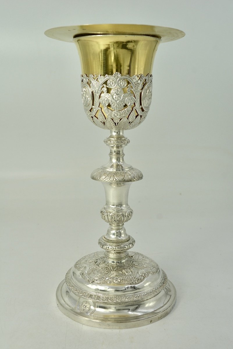 Silver Chalice France Circa 1820-photo-2