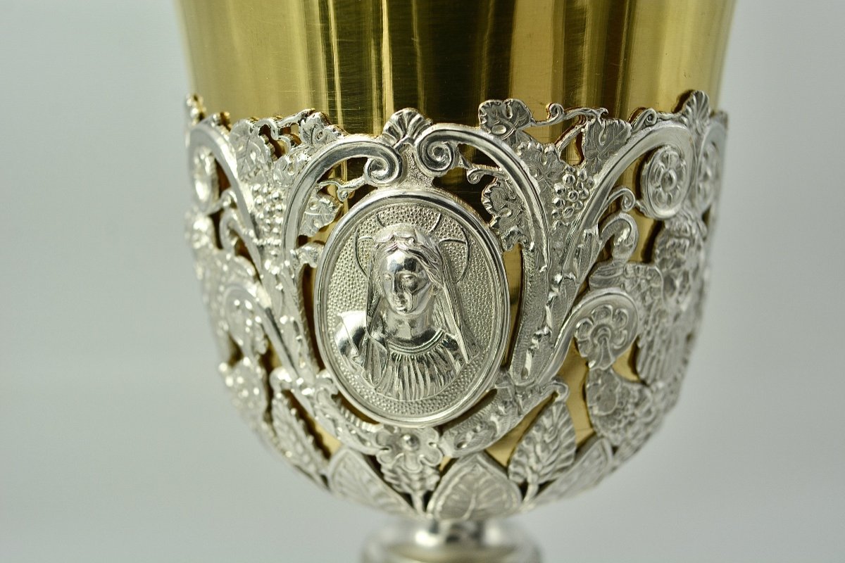 Silver Chalice France Circa 1820-photo-3