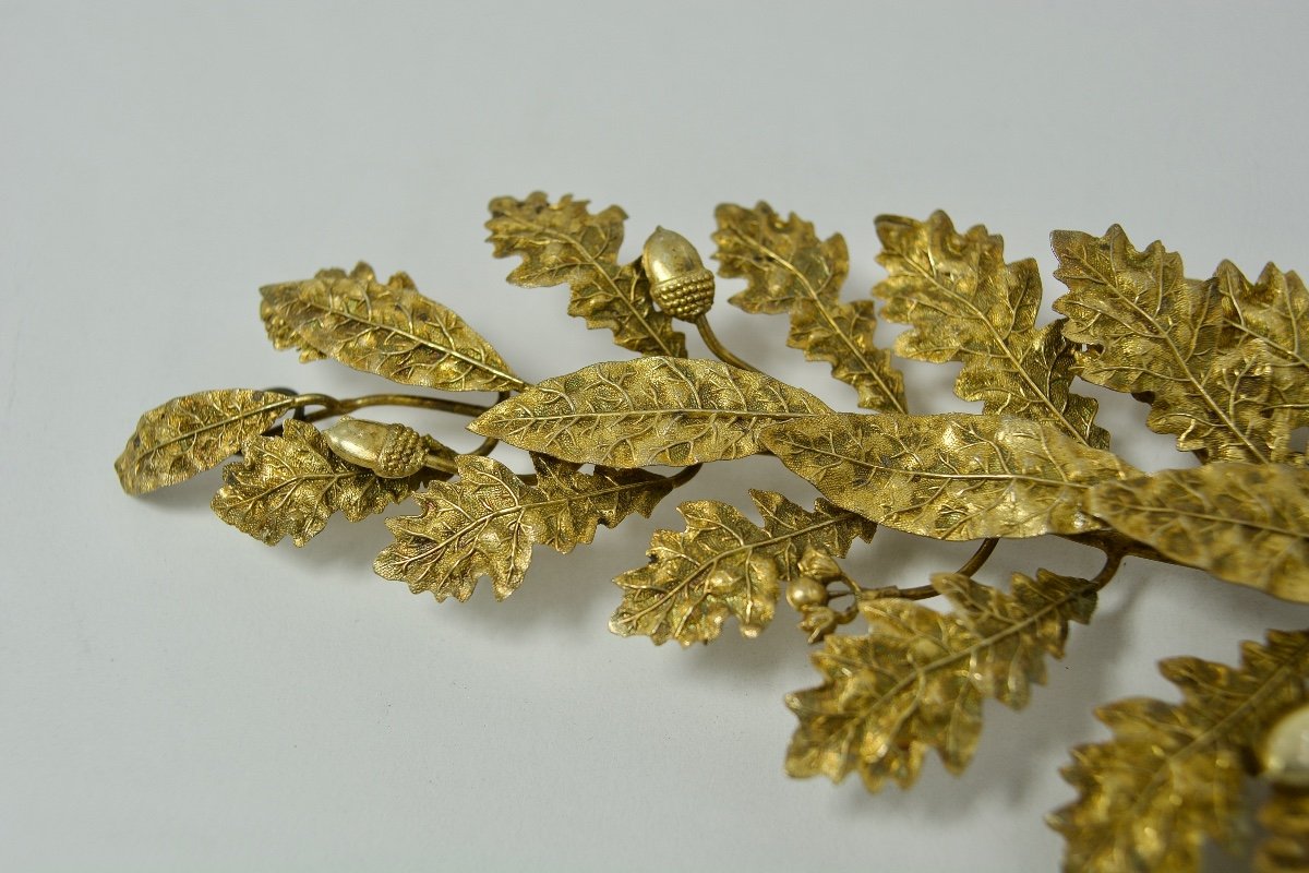 Silver Gilt Branch Decoration, France Circa 1900-photo-2