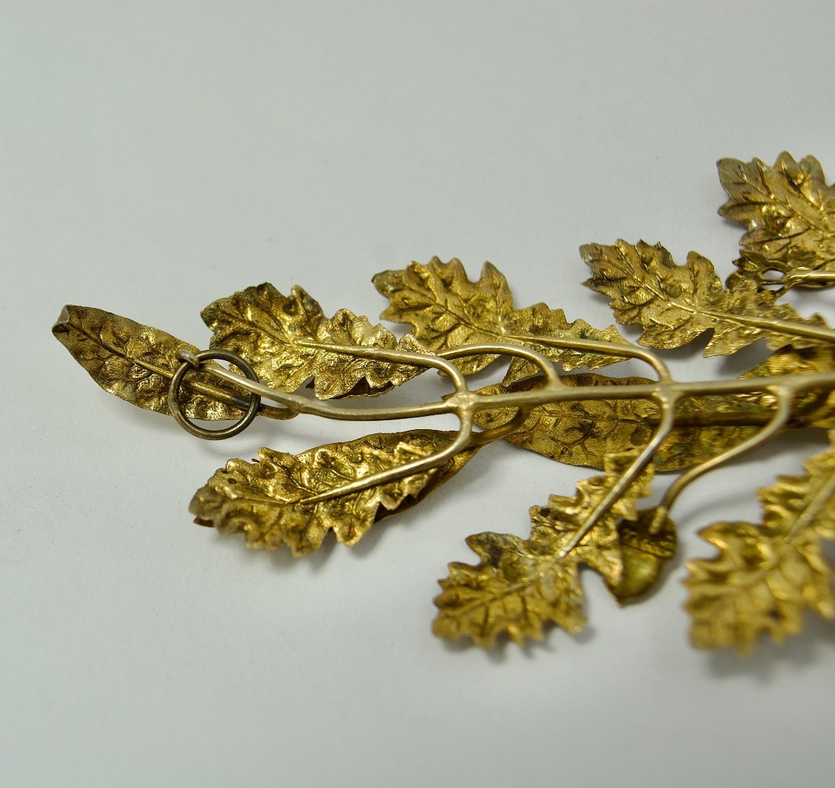 Silver Gilt Branch Decoration, France Circa 1900-photo-3