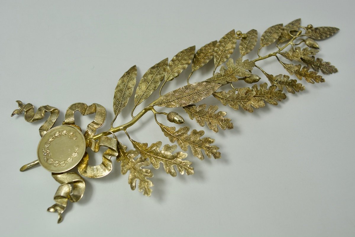 Gilded Silver Decoration, France Circa 1900