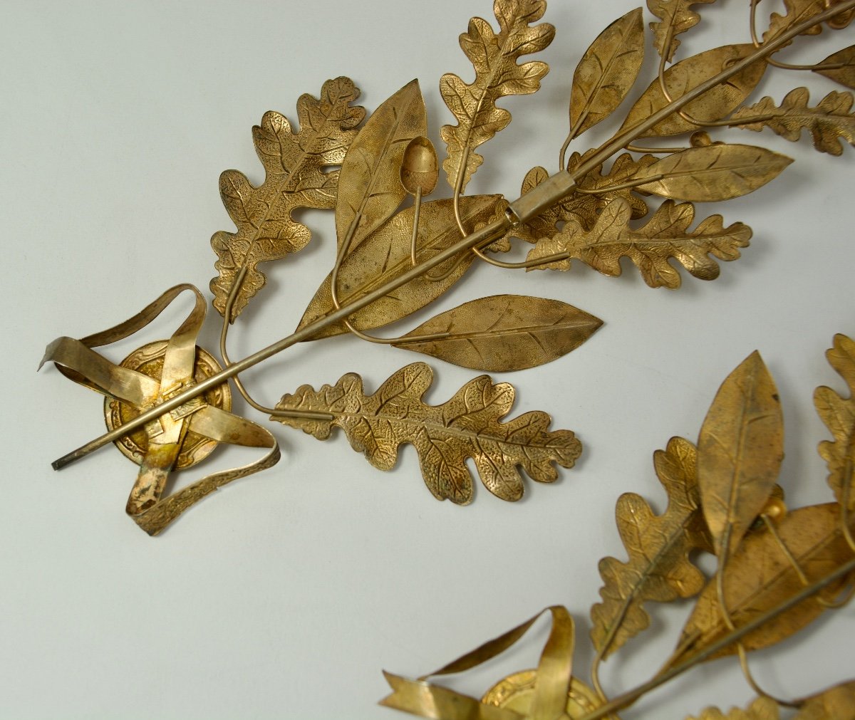 Pair Of Gilt Silver Decorations, France Circa 1900-photo-4