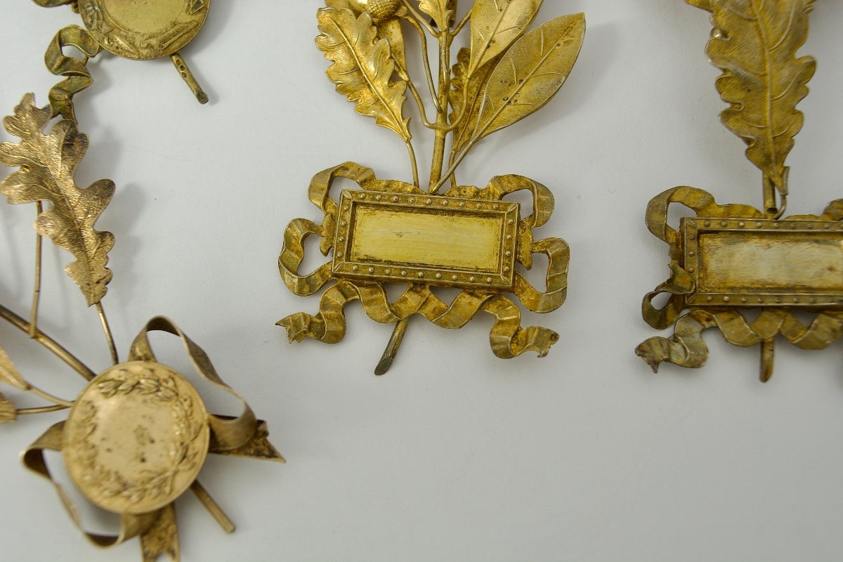 Gilt Silver Decorations, France Circa 1900, 4 Pieces. -photo-2