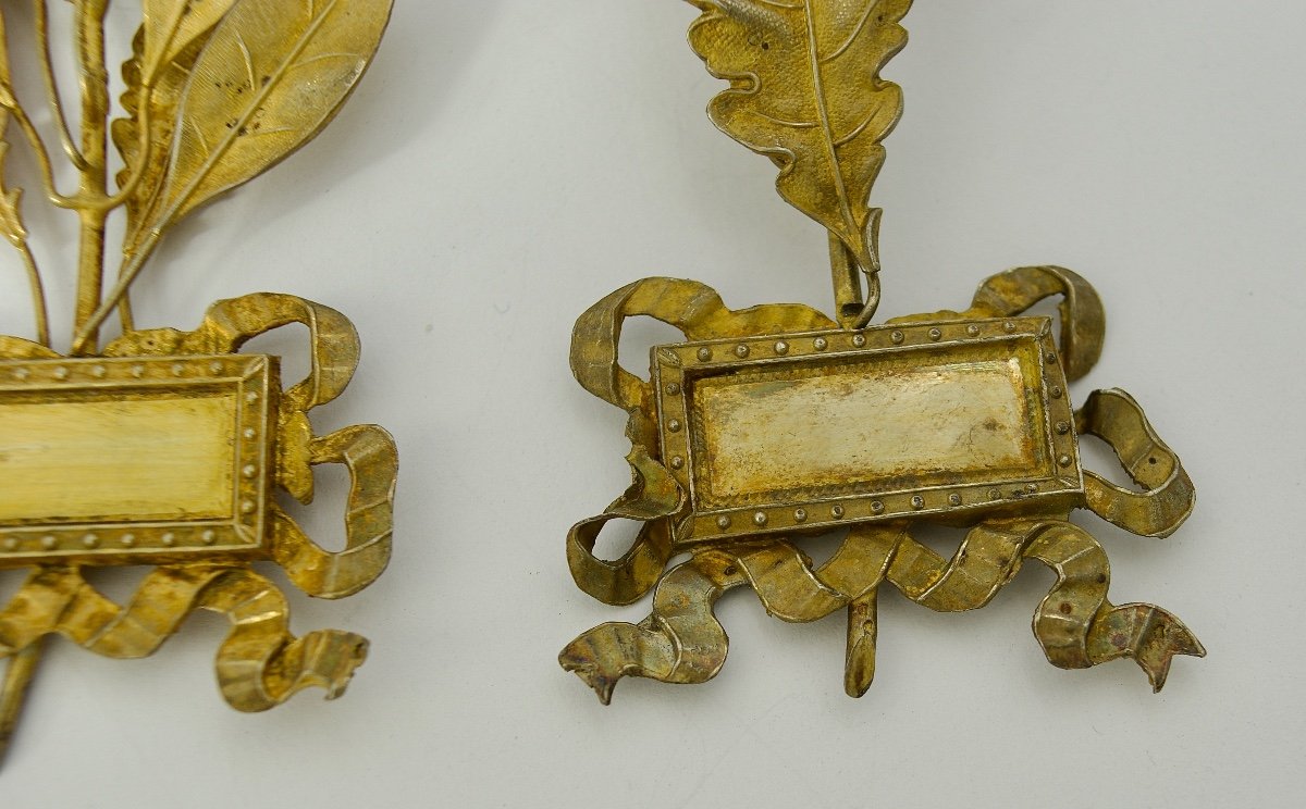 Gilt Silver Decorations, France Circa 1900, 4 Pieces. -photo-4