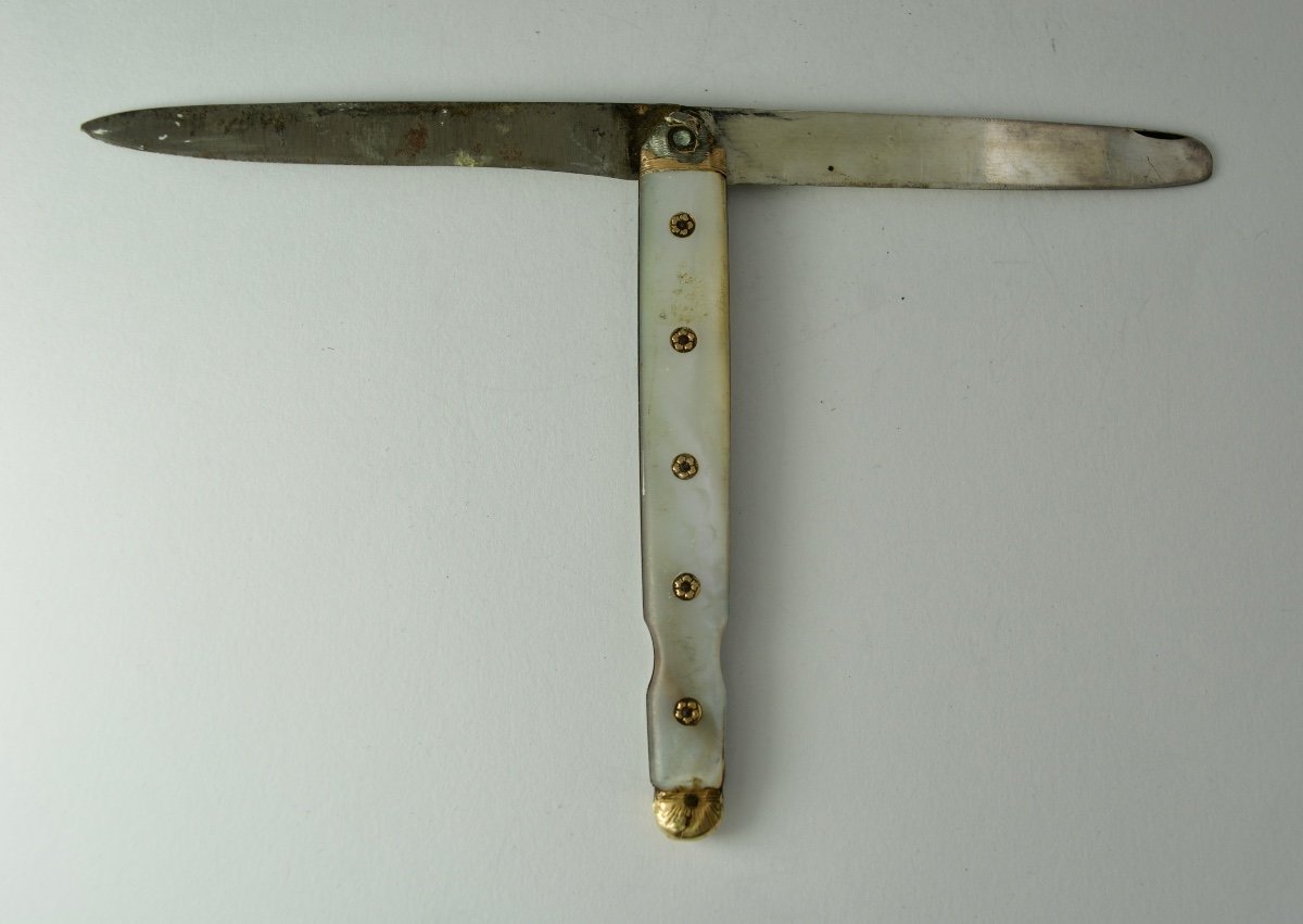 Double Blade Travel Knife, Orleans Circa 1775-81-photo-3