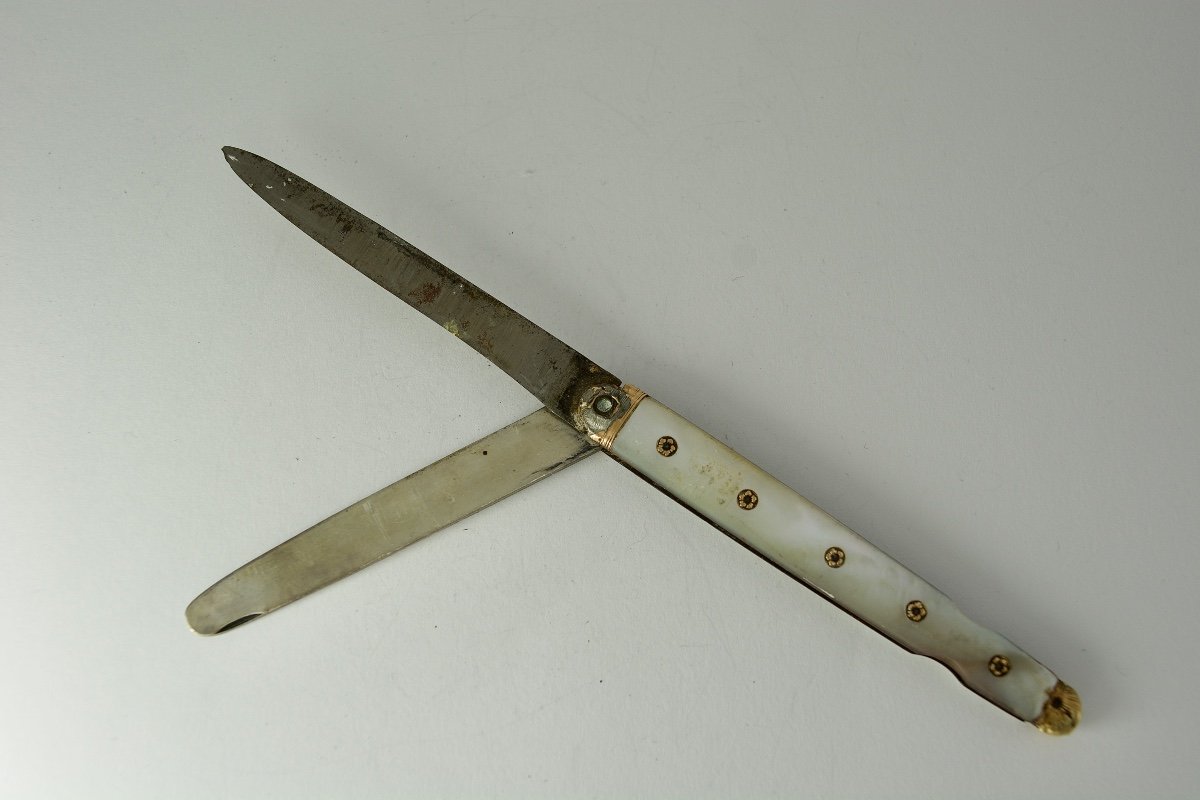 Double Blade Travel Knife, Orleans Circa 1775-81