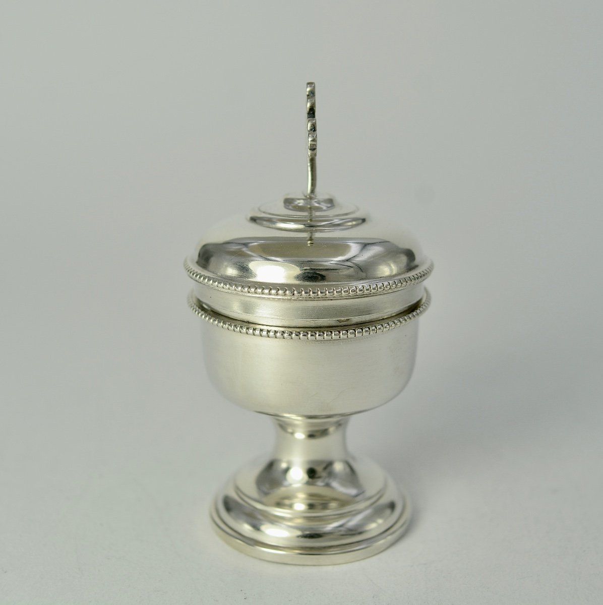 Small Silver Ciborium, France 19th Century -photo-1