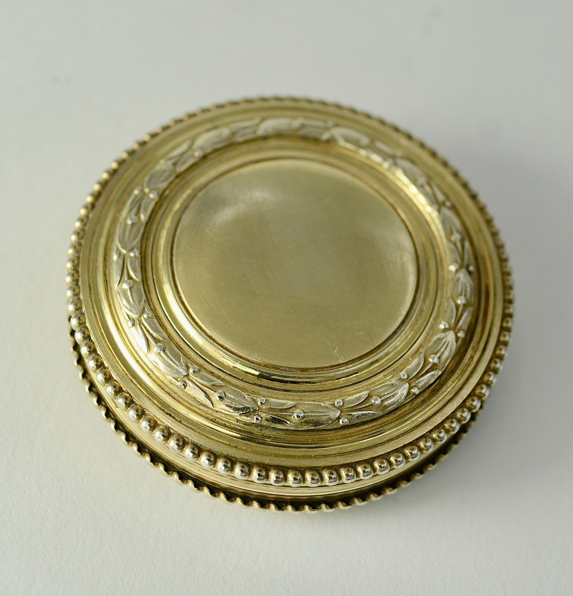 Gilded Silver Pillbox, France, Late 19th Century -photo-3