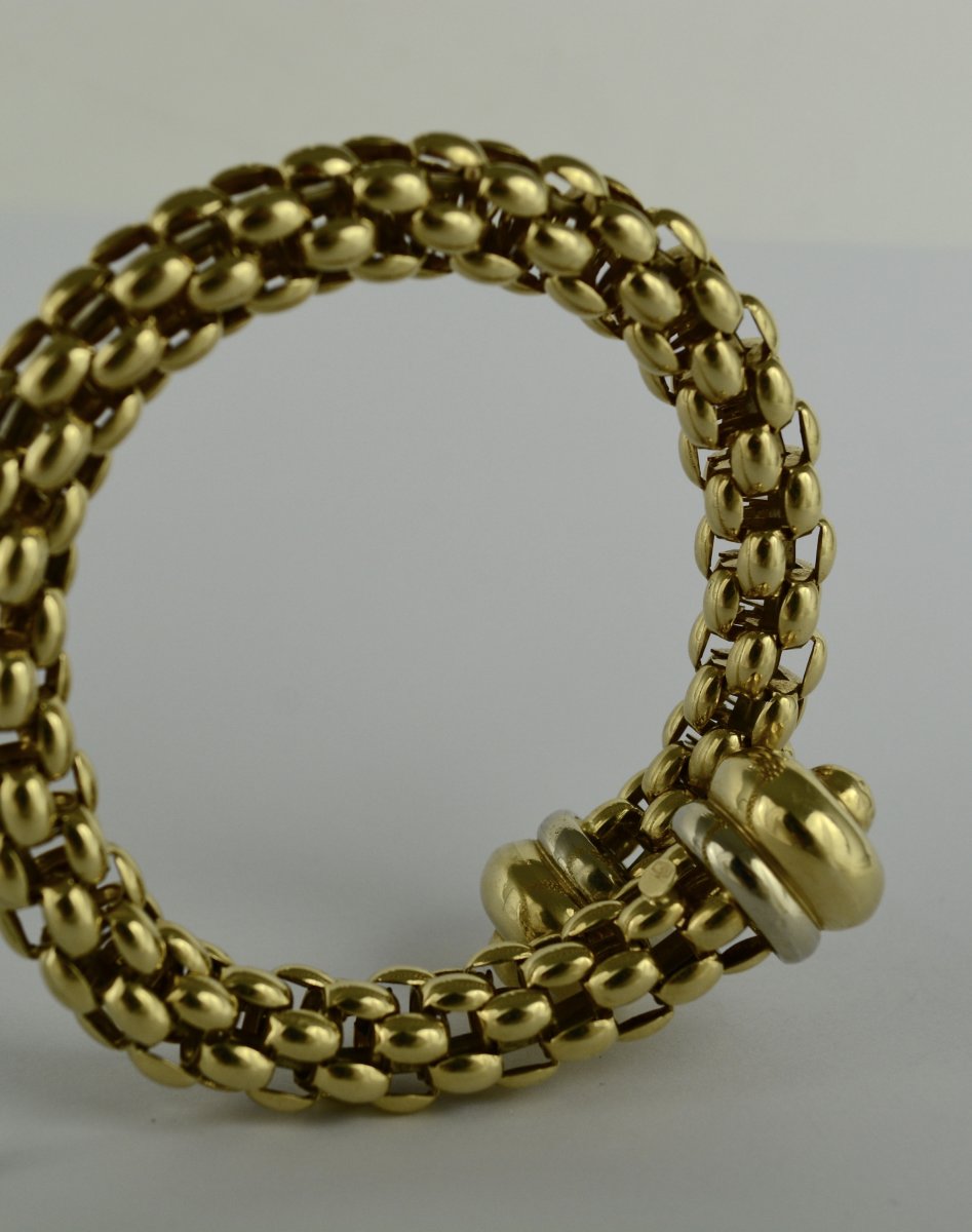 Bracelet  En Or Jeune Semi-rigide 18k-photo-2