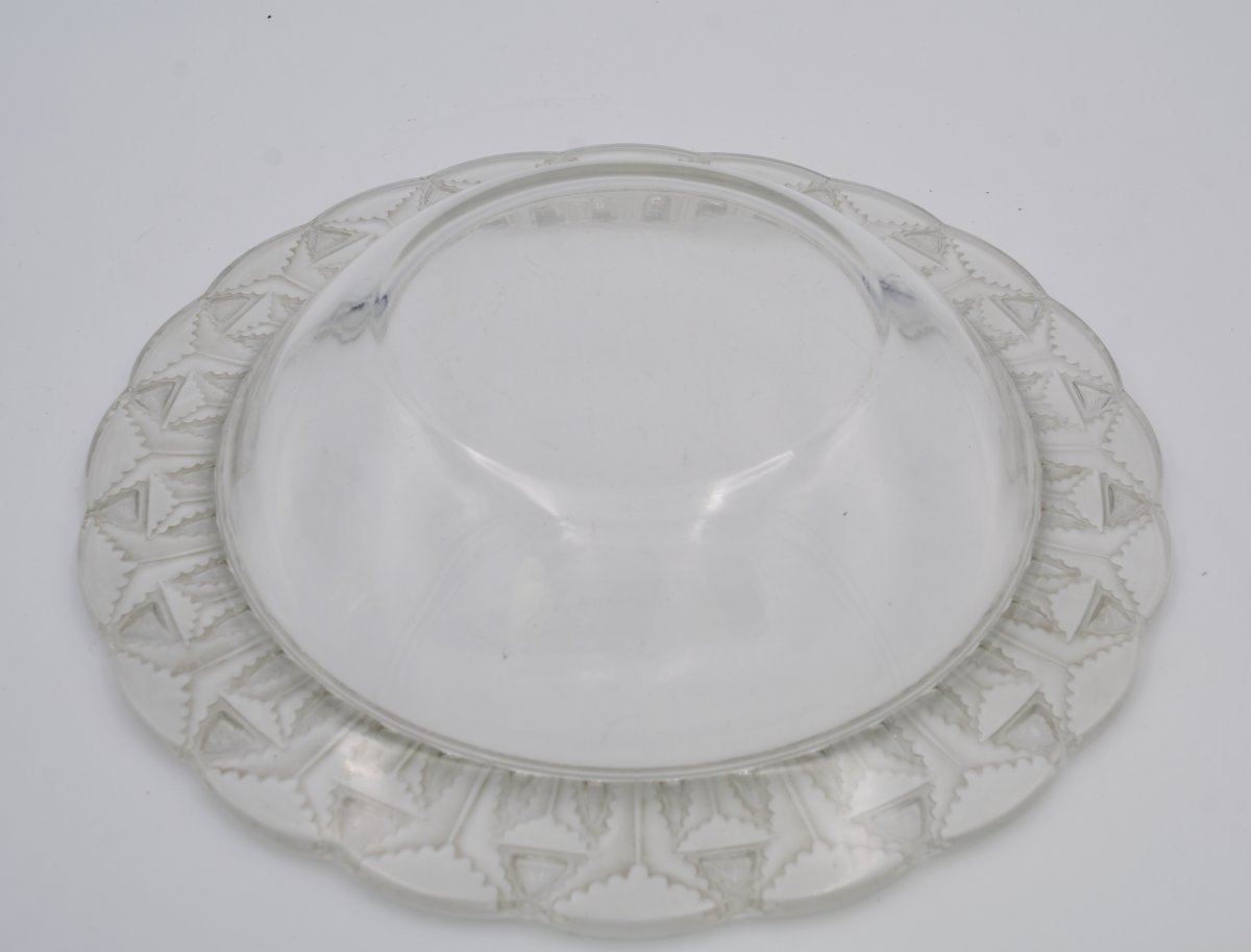 Lalique France, Coupe Circulaire Modèle " Chevreuse"-photo-3