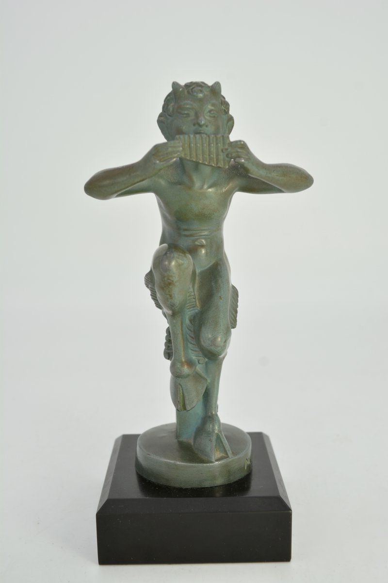 Mascot By Max Le Verrier " La Faune" Circa 1930-photo-3