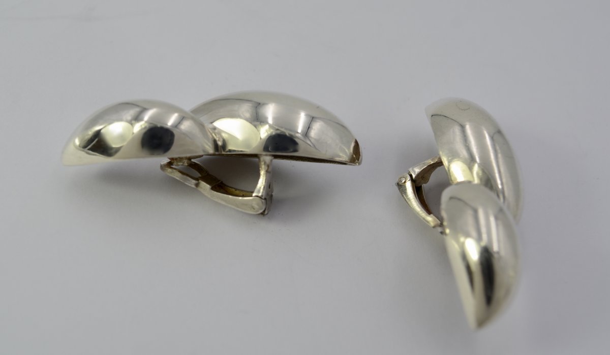 Pomellato. Boucles d'Oreilles En Argent . -photo-3