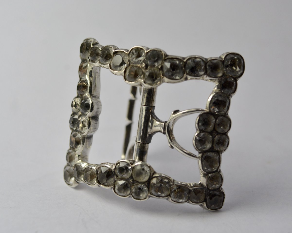 French Shoe Buckle 18th Century Circa 1756-1762-photo-3