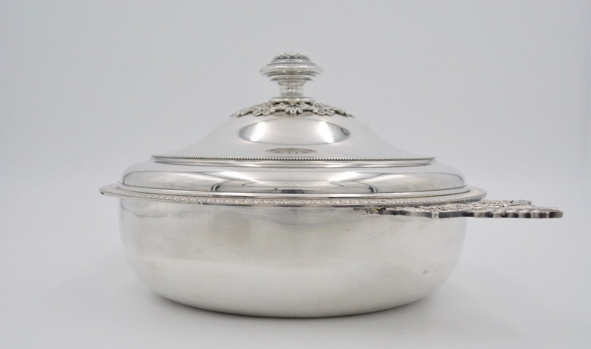 Bowl Covered In Silver, France Early 20th Century By H. Nesme-photo-4