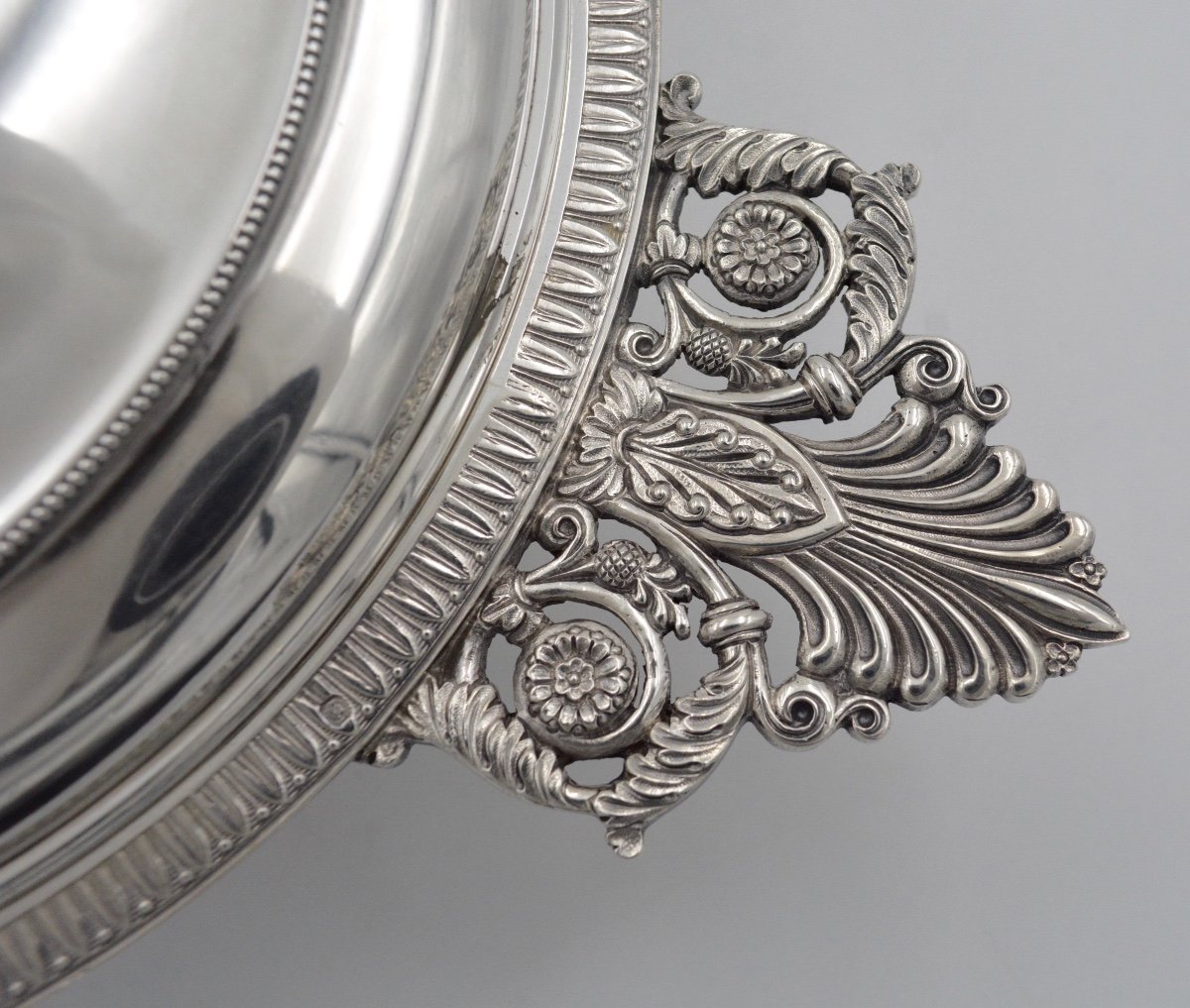 Bowl Covered In Silver, France Early 20th Century By H. Nesme-photo-5