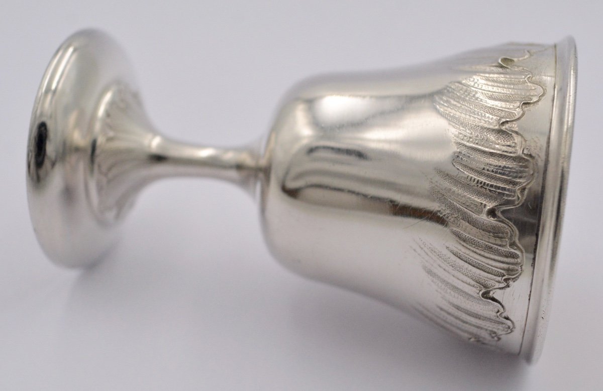 Egg Cup In Silver France Late Nineteenth Century / Rocaille-photo-3