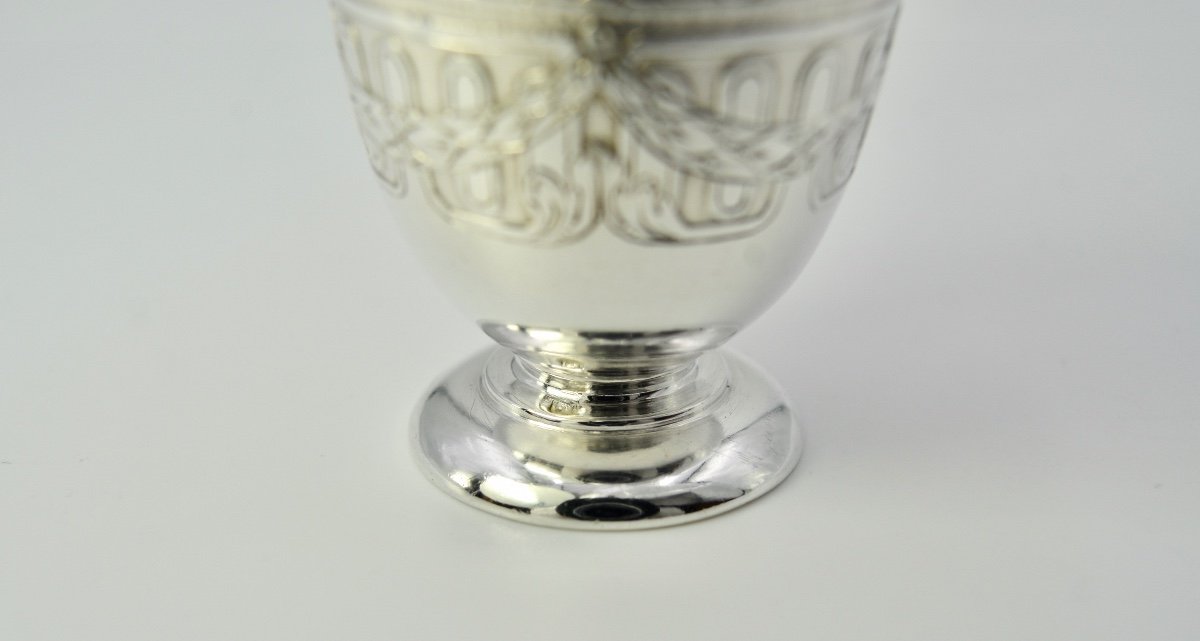 Christofle. Coquetier En Argent Style Napoleon III-photo-2